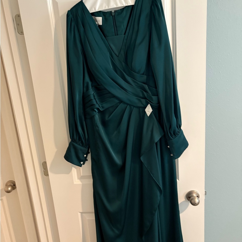 Azazie Elegant Teal Evening Dress